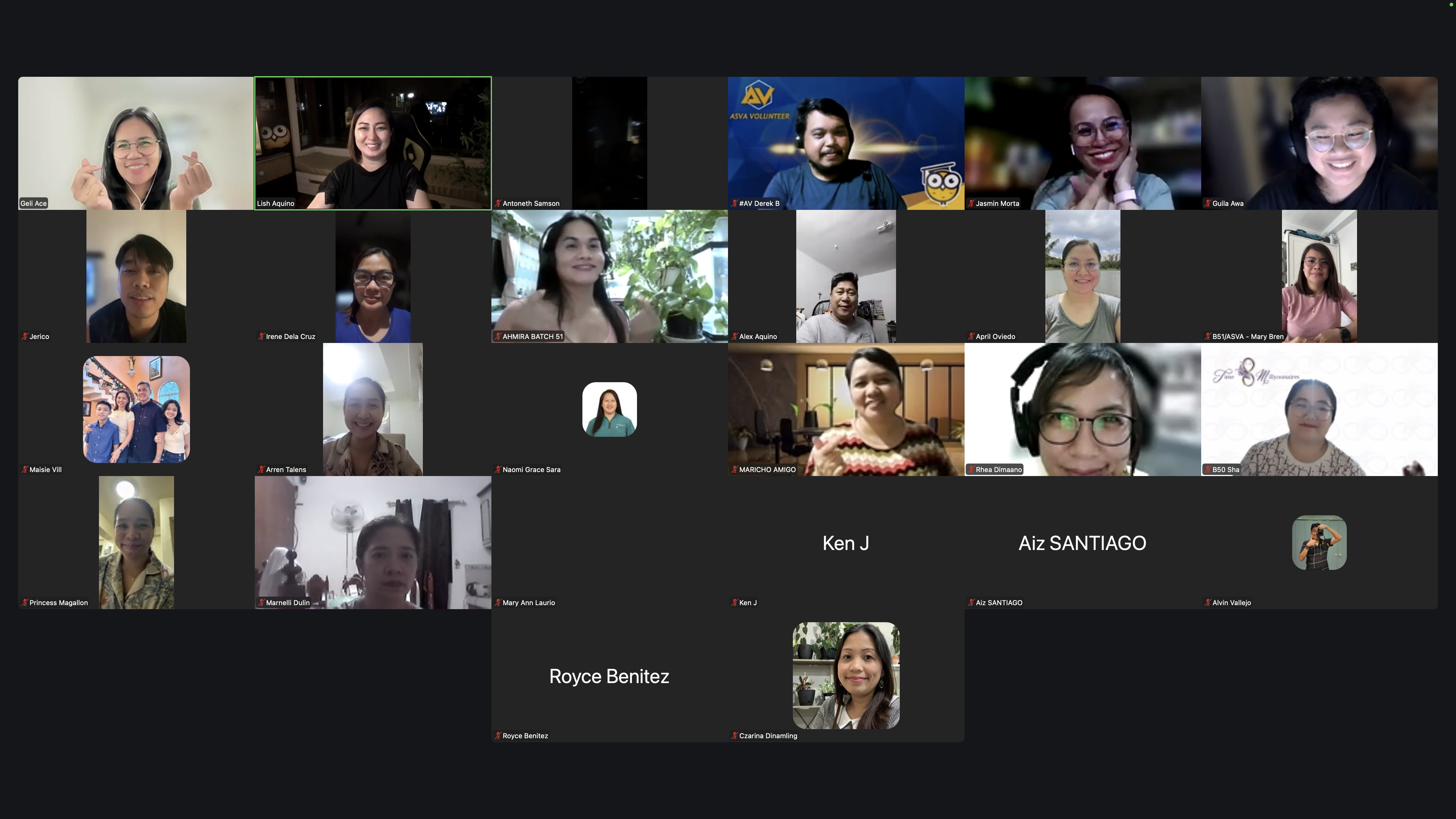 ASVA live webinar participants